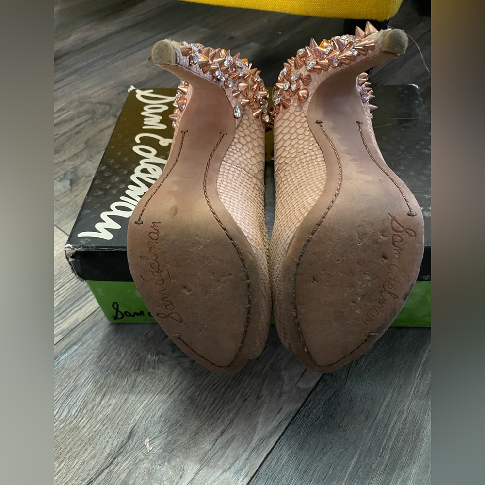 Sam Edelman Spanish Rose Spiked Pumps 7.5 Pre-owned . See description . - Picture 7 of 8